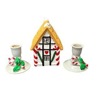 House of Lloyd Christmas Around The World Candy Cane Wishes Home & Candle Sticks